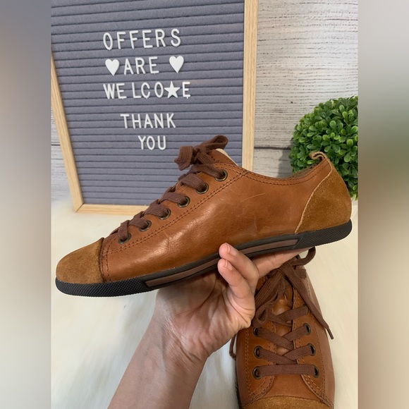Kork-Ease brown leather Sneakers Size 6 - Picture 5 of 12